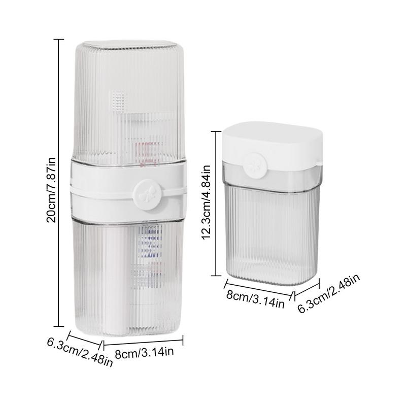 

Дорожная мыльница Органайзер для зубных щеток Коробка с крышкой Стакан для зубных щеток Чехол и держатель для мыла для кемпинга и деловых поездок