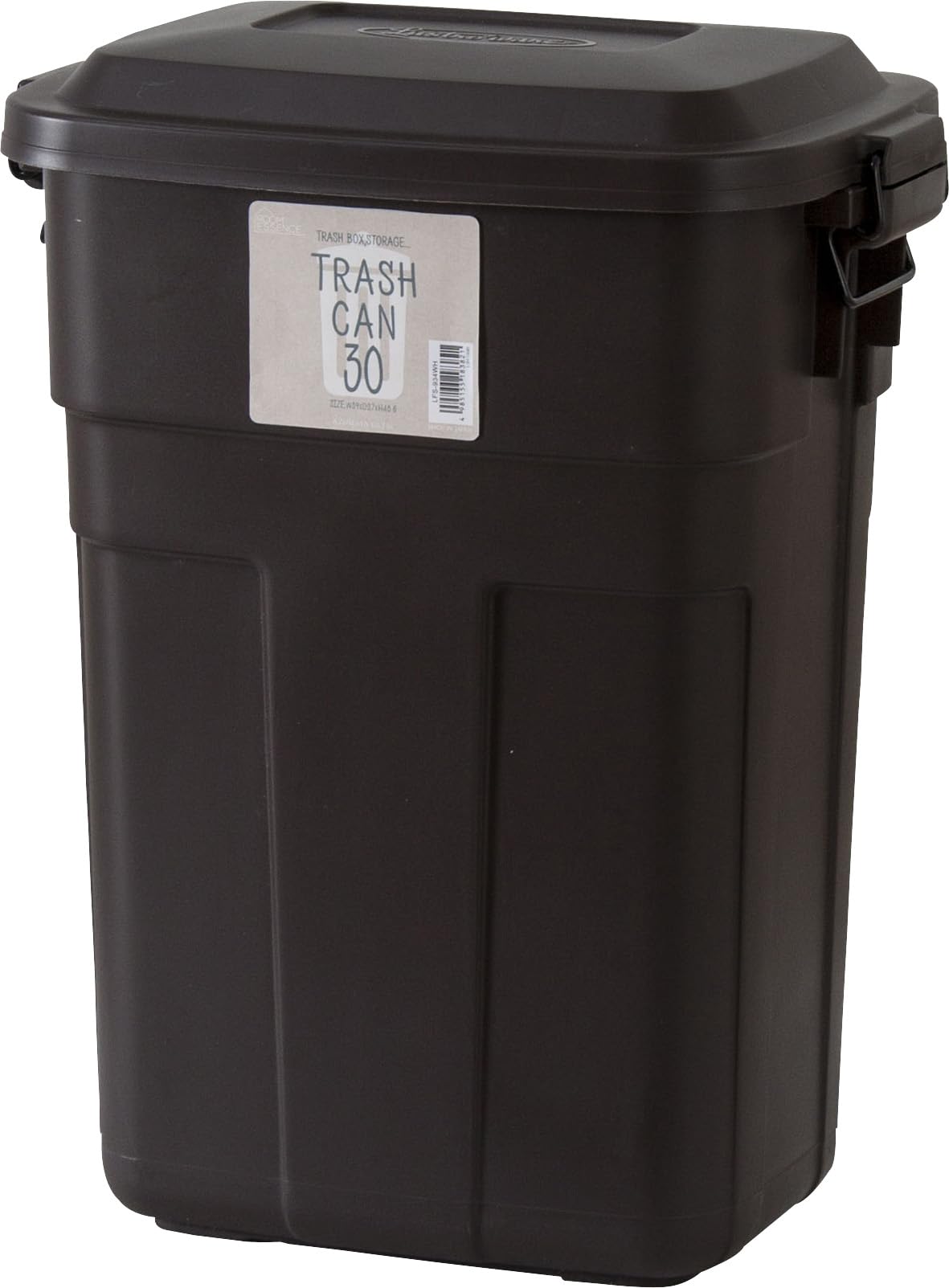 

AZUMAYA Trash Can, 30L, Brown