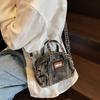Vintage Denim Women's Small Purse and Handbags Large Capacity Bowling Crossbody Bags Versatile Shoulder Bags CLE