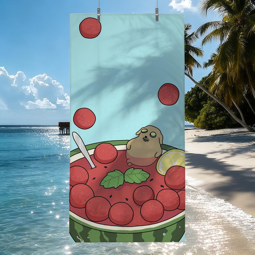Cartoon N-Nudaeng Dog Towel For Swim Yoga Gym Quick Drying Soft and skin-friendly Beach Towels All-Season