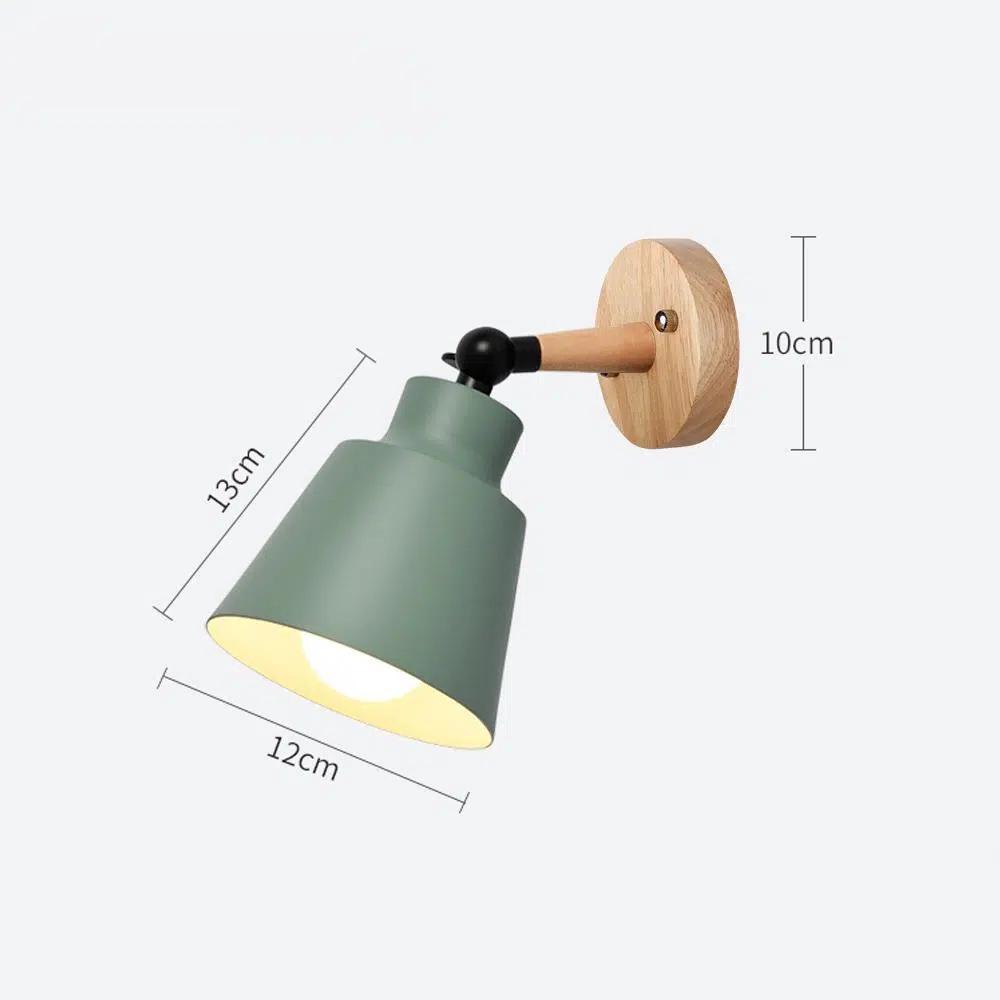Nordic Creative Solid Wood Wall Lamp for Bedrooms, Hallways, and Children's Rooms