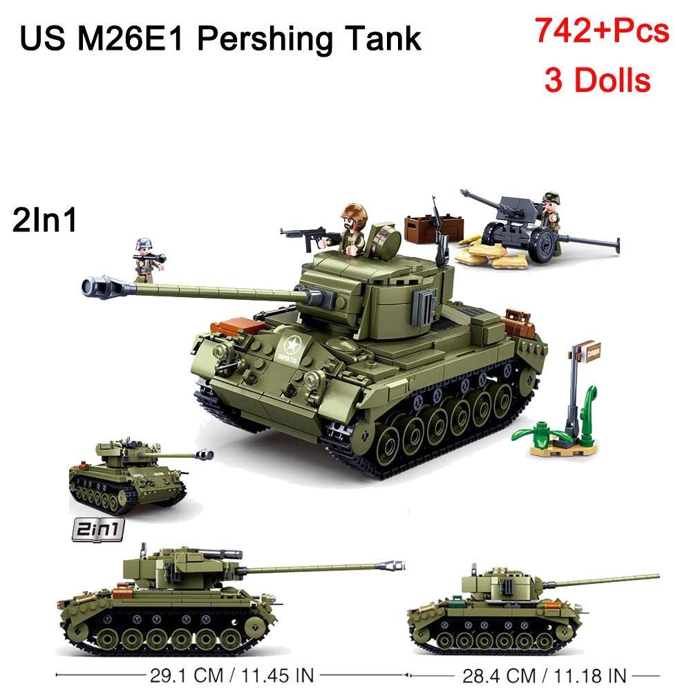 Militär ww2 Kanone Sturmpanzer Kampfpanzer Auto LKW Armee Waffe Bausteinsets Modell König Kinderspielzeug Geschenk