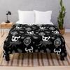 Hollow Knight Pattern Throw Blanket Blanket For Decorative Sofa Designer Blankets Dorm Room Essentials Furry Blankets#