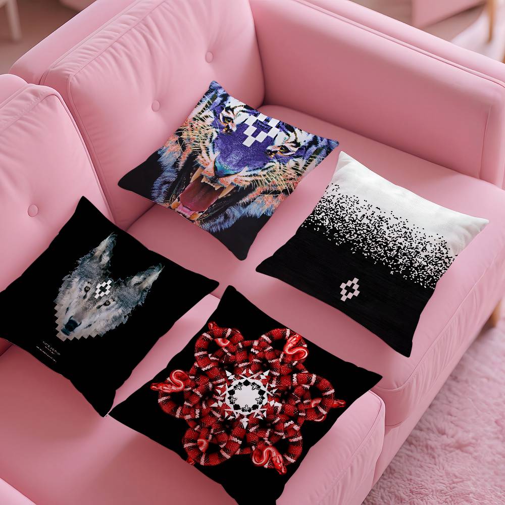 Fashion m-Marcelo b-Burlon Pillow Case Pattern Printing Pillowcase Living Room Sofa Cushion Cover Bedroom Room Decor