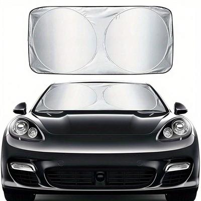 Car Window Sunshade Cover - Folding UV Protection Visor for Windshield & Windscreen (Auto Styling Accessory)