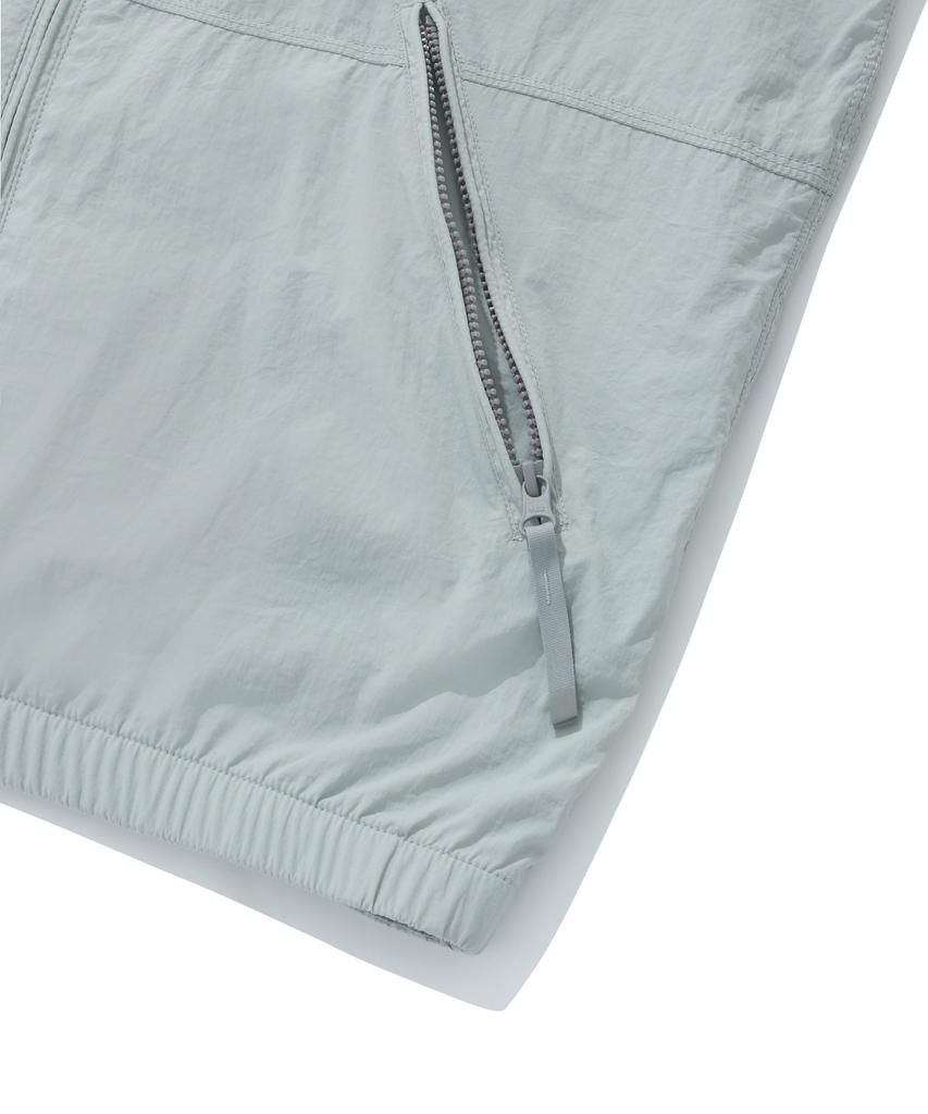 Covernat Comfy Nylon Windbreaker Jumper Light Grey
