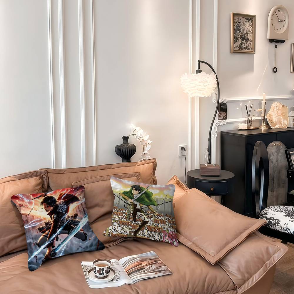 L-Levi A-Ackerman 45*45cm Cushion Cover Pillow Cover Decor Pillowcase Home Pillowcase For Couch Pillow