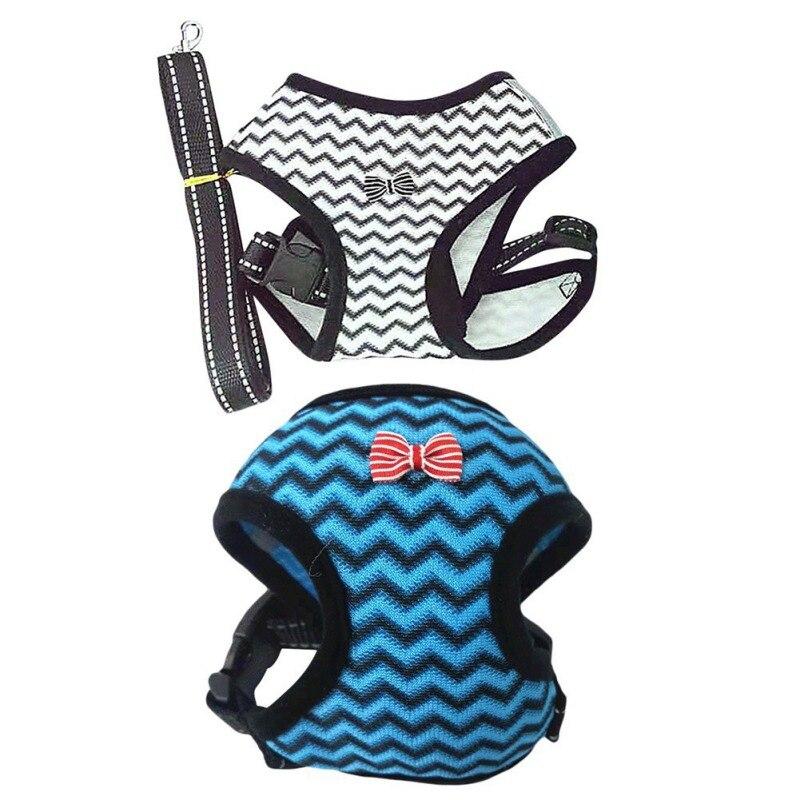 Buy Dog Harness Vest And Leash Set For Chihuahua Puppy Soft Mesh Pet