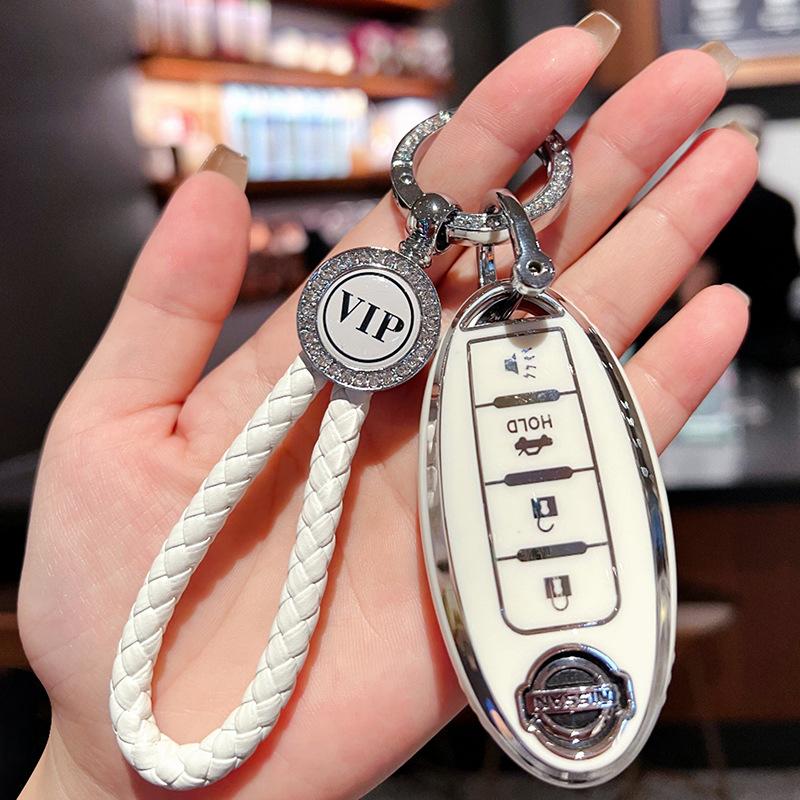 Applicable To 21 Nissan Teana Key Sets, New Xuanyi Qijun Buckle, Tiida Jin Qashqai Bag, Nissan Car, Blue Bird Shell Woman
