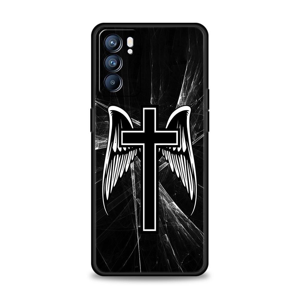 Bible Jesus Christ Christian Cross Case For Oppo Reno13 Reno12 Reno11 F Reno10 Pro A54 5G Find X5 A9 A78 4G A79 A80 A98 Cover