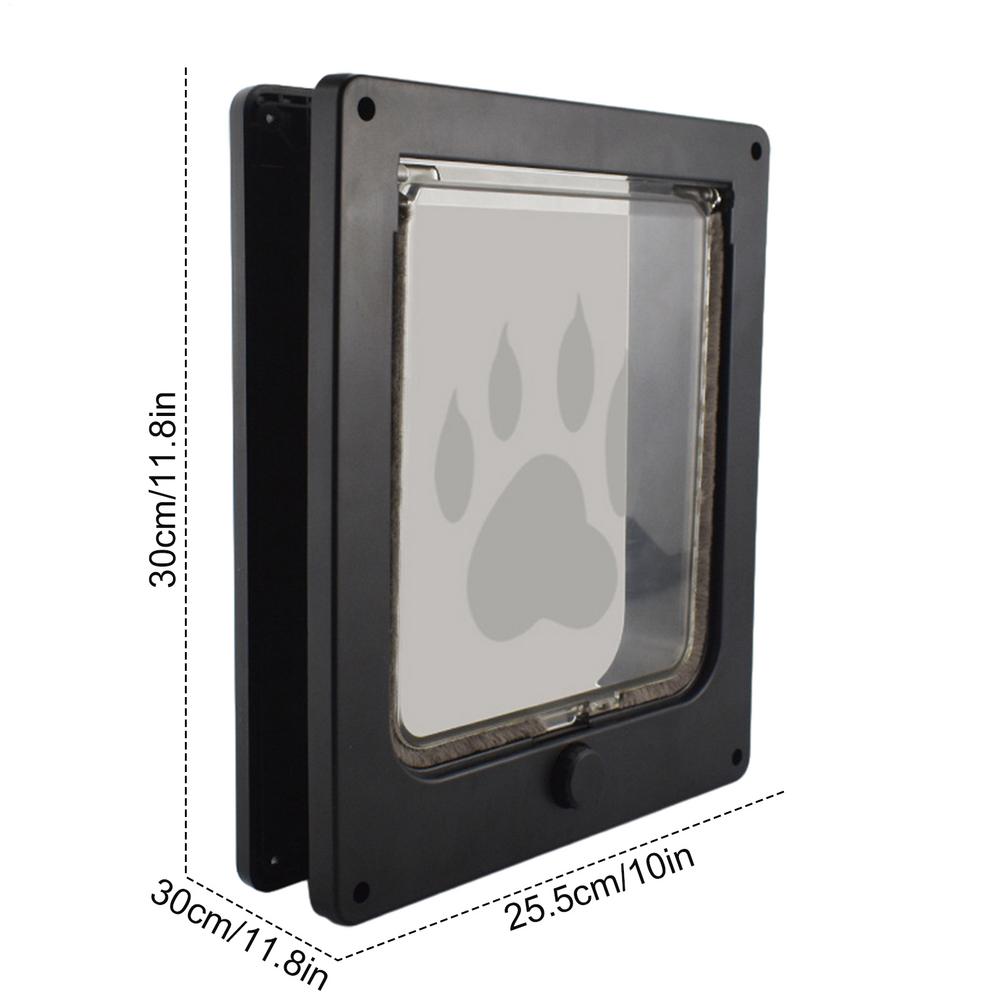 

Окно Кошачья Дверь Магнитная Безопасность с 4-сторонним Замком Вставка для Раздвижного Стекла Внутренняя Кошачья Дверь для Собаки Котенка Средняя Домашняя Внутренняя Наружная XL