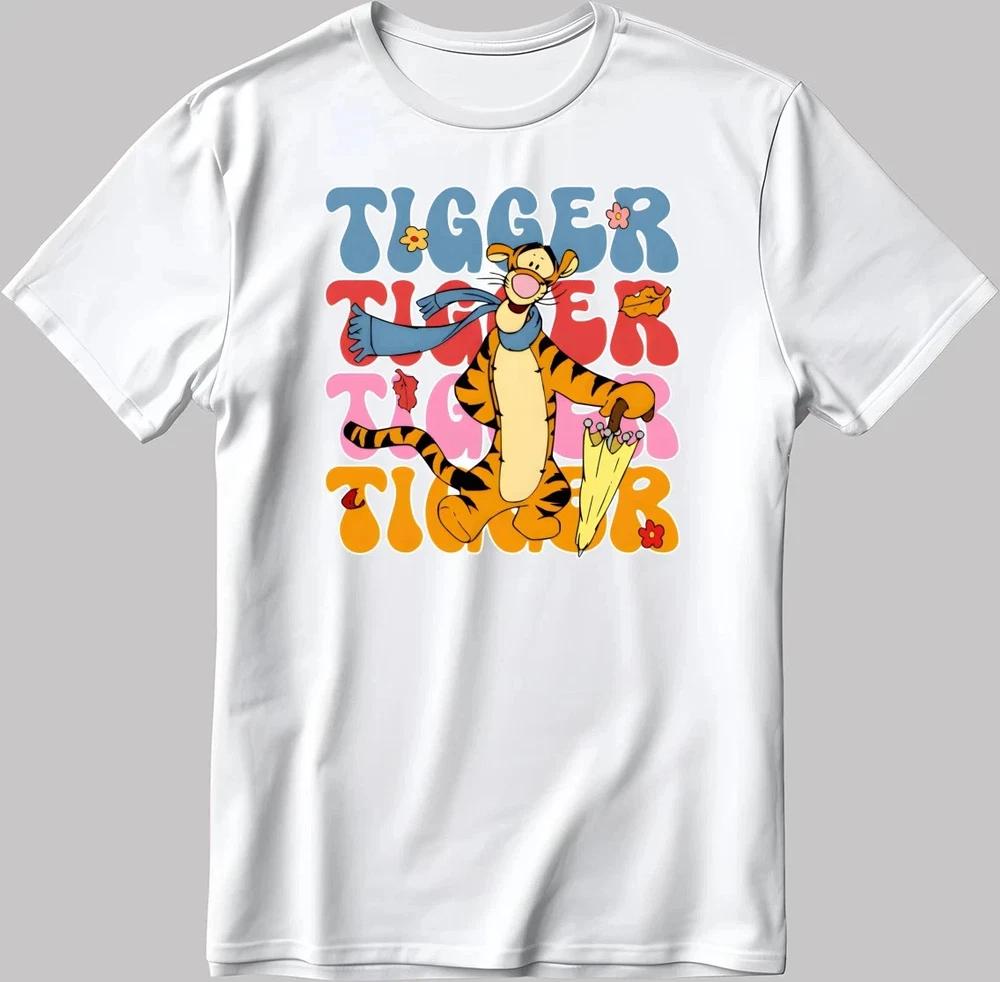 Winnie The Pooh Tigger Funny Text White TShirt Size S4XL S