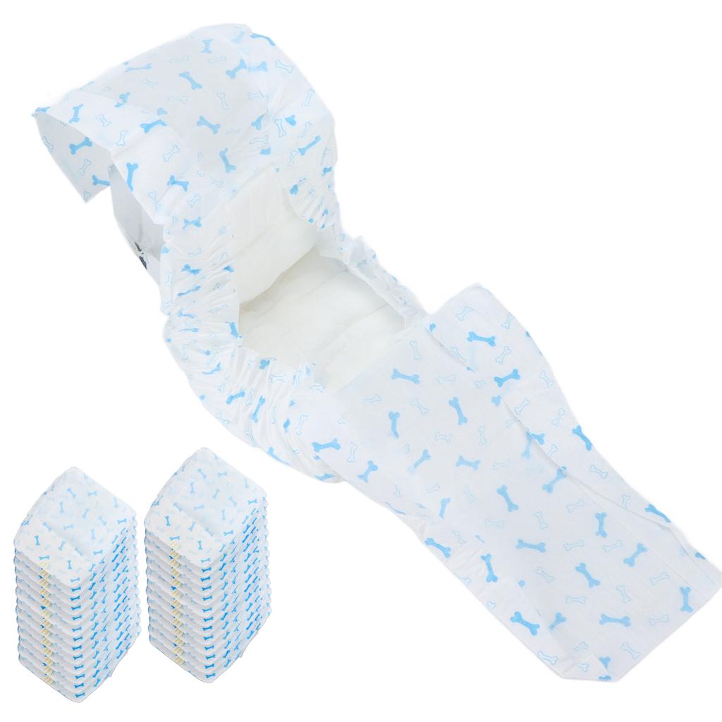 Male Dog Diapers Bamboo Charcoal Deodorization Pet Disposable Belly Wrap Bands with Leaking ProtectionXS. 26pcs