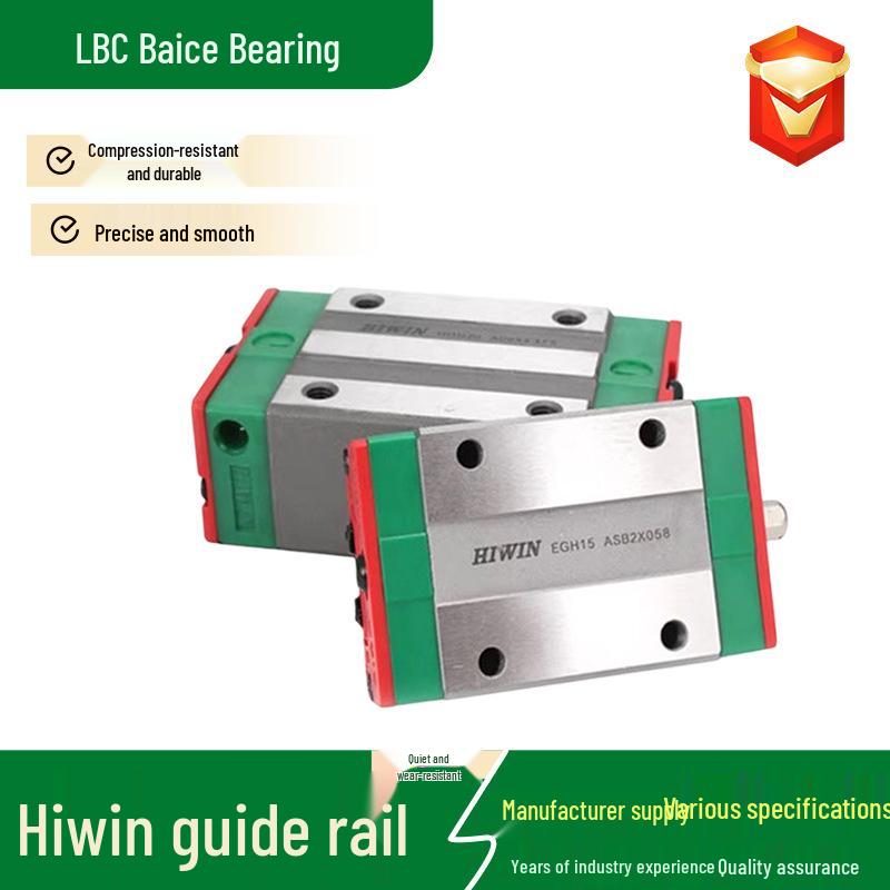HIWIN Linear Guide Rail Slide EGH/EGW Series (Sizes: 15, 20, 25) - Available