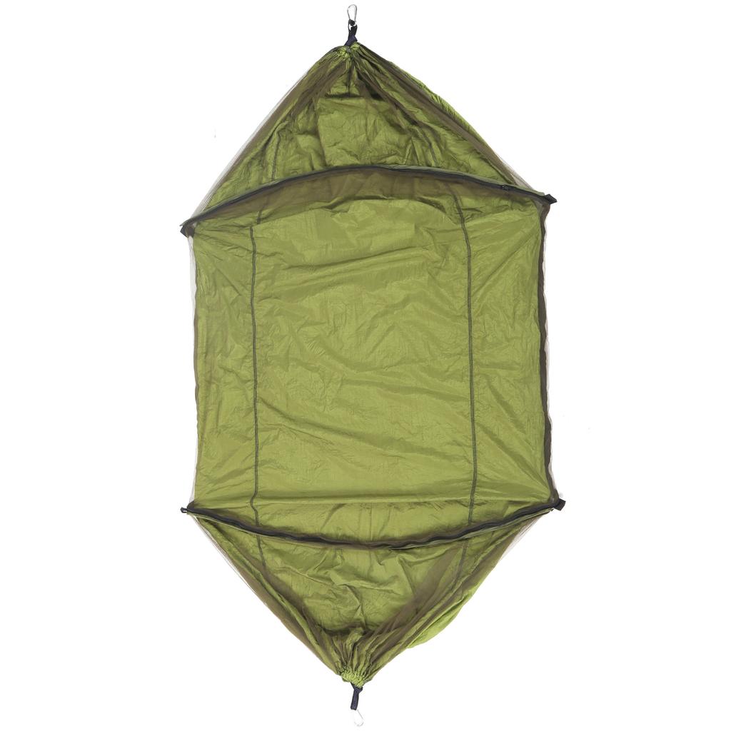 Single Person Super Light Automatic Quick Opening Removable Hammock with Mosquito NetMilitary Green