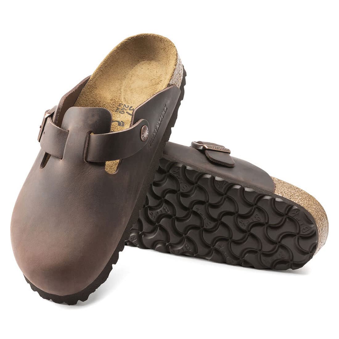 

Сандалии Boston Clog Sabot унисекс Boston FL Regular 860131 Habana [Birkenstock] EU38(24.5см)