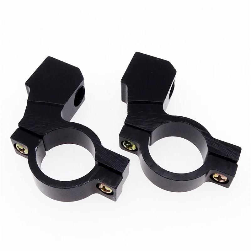 1 Pair 22mm 7/8" Universal Motorcycle Handlebar ATV Rearview Mirror Bracket Mount Adapter CNC Aluminum Holder Clamp Screw Parts