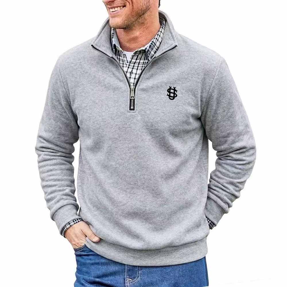 2026 American Embroidery Stand Collar Hoodie