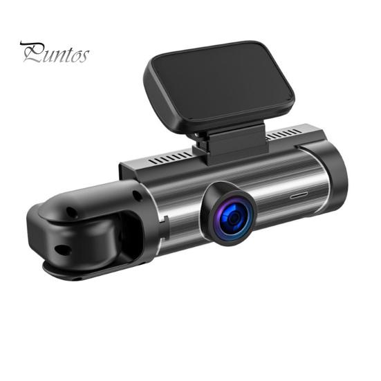 

Двойной видеорегистратор для автомобилей 1080P Передняя и задняя камера с ночным видением Циклическая запись WiFi Парковочный монитор Комплект для вождения Видеорегистратор чёрный