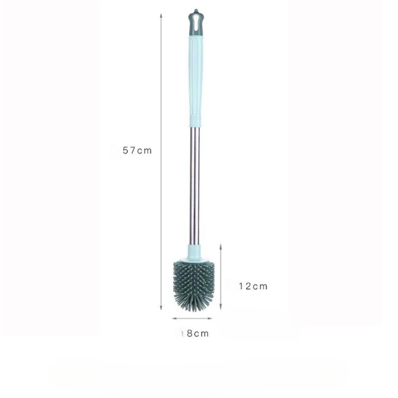 Soft Rubber Toilet Brush: A Household Toilet Cleaning Tool with No Blind Spots. Brush for Bathroom Cleaning