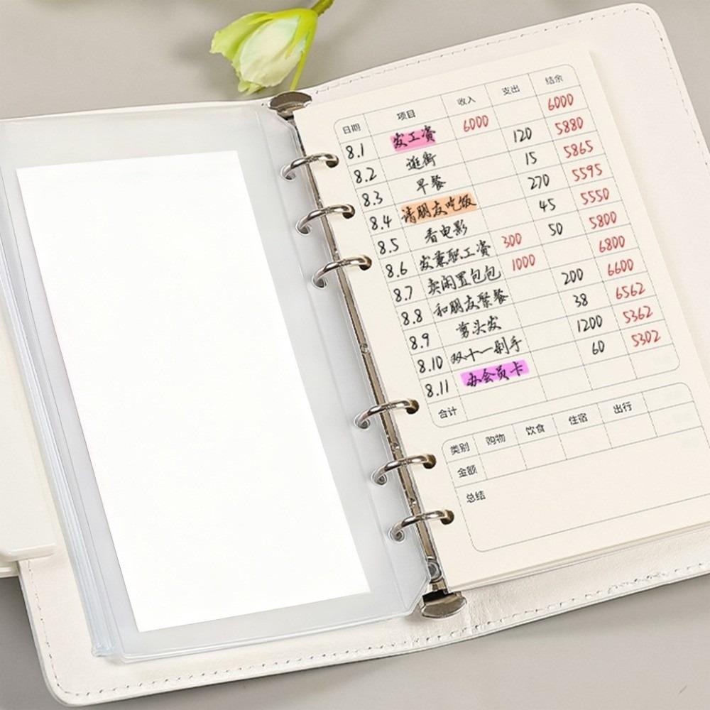 Waterproof Money Saving Challenge Large Capacity Savings Binder Money Saving Book  Financial Tool