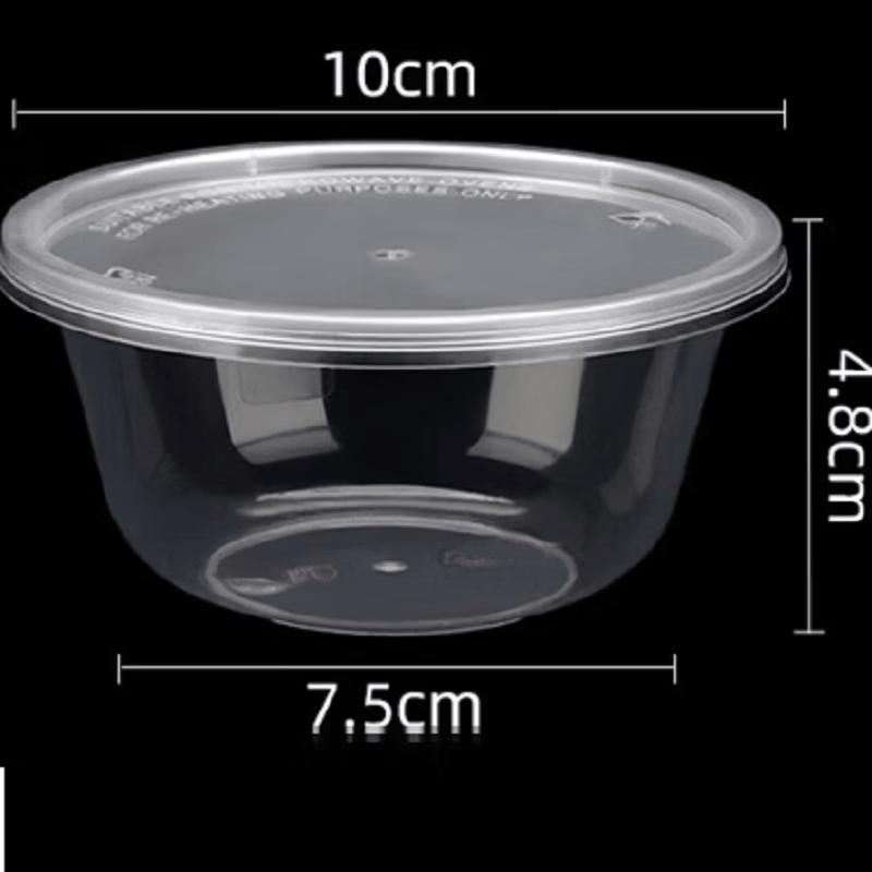 Jiexianjia Thickened Disposable Round Plastic Soup Bowls