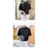 Summer New Chinese Style Jacquard Short Sleeved Shirt Men's New Loose Chinese Style Stand Up Collar Shirt