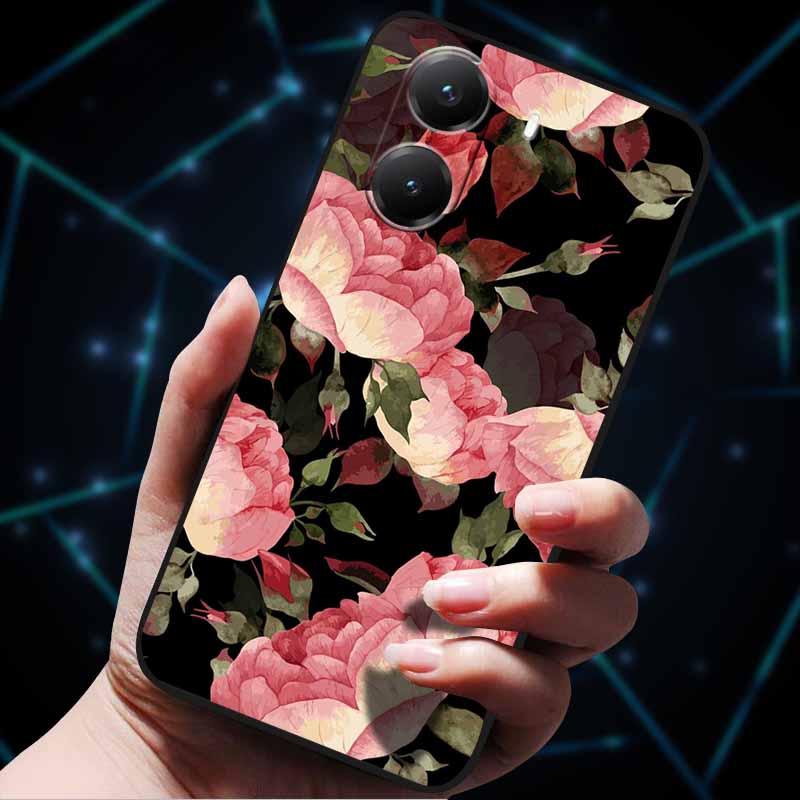 For Xiaomi Poco X7 Pro Case X7Pro 5G Soft Silicone Bumper 3D Flowers Emboss Phone Cases for Poco X 7 Pro 2025 Back Covers Shells