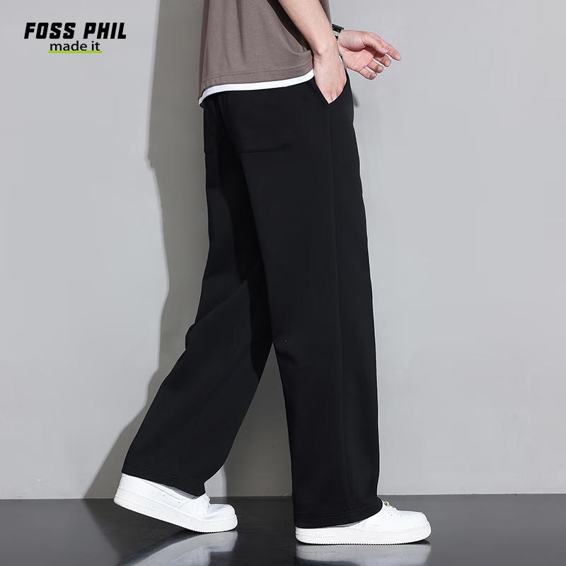 Foss Phil Men's Relaxed Fit Draped Straight-Leg Sweatpants