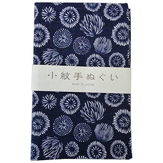 KOMESICHI Miyamoto-Towel Japan-made Komon Tenugui Japanese Pattern Izumikobai Basic 5-piece Set Asagao Goldfish Sakura Cotton NO3 Gift Approximately
