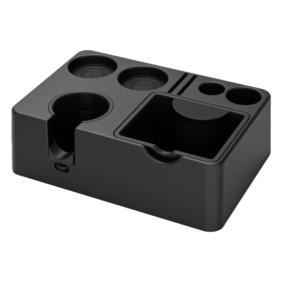 

Detachable Espresso Knock Box and Tamp Station, 10 in 1 Espresso Organizer Fits 51/53/58MM Espresso Tamper, Portafilter Etc чёрный