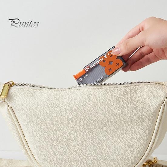 Floss Pick Storage Box Portable Keep Neat Sturdy Odor-free Organize Dental Floss Picks Case for Travel