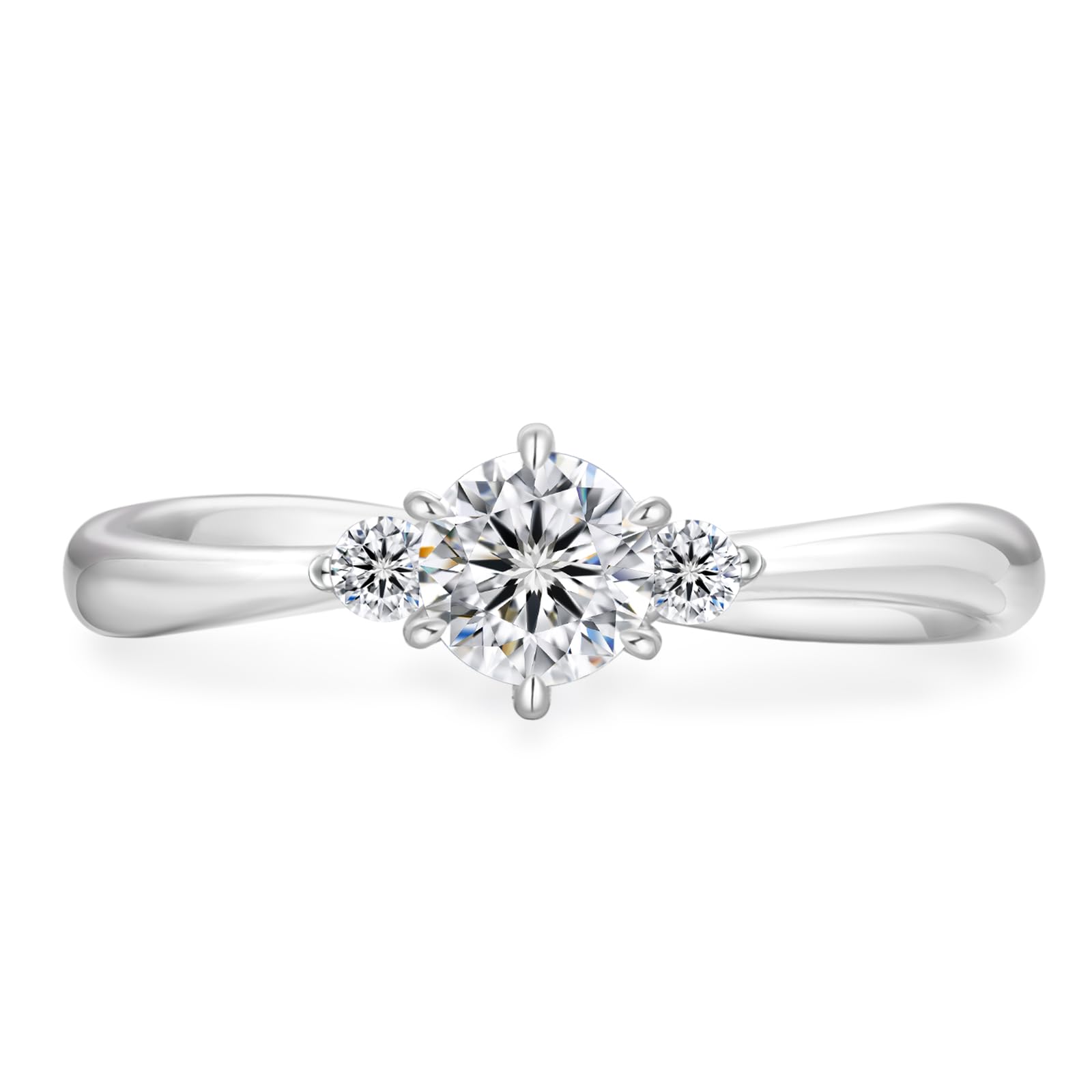 

Moissanite Engagement Ring Diamond Proposal Ring Carat Sterling Silver Moissanite Engagement Ring White Gold Plated Metal Hypoallergenic Fashion