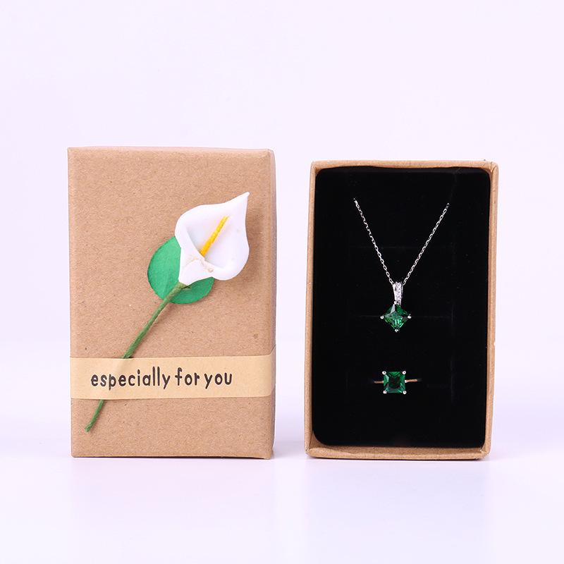 High-End Korean Jewelry Gift Box: Ring, Pendant, Necklace, Earring, Bracelet Packaging