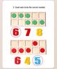 Montessori Children's Wooden Number Puzzle - Educational Toy for Addition and Subtraction.