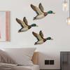 Wooden Beach Wall Art Vintage Sea Turtle Duck Bird Wall Decor Rustic Farmhouse Coastal Ocean Hanging Ornament for Living Room Bedroom