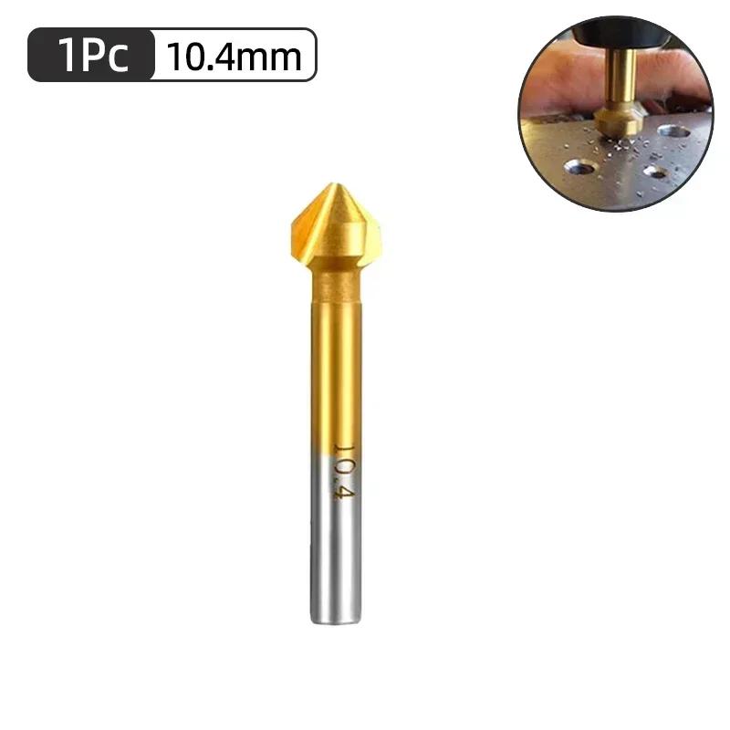 3 Flute Countersink Drill Bit 90 Degree Chamfering Tools Chamfer Cutter 6.3-20.5mm Chamfering Cutter Wood Metal Hole Drilling