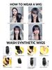Stirnband Pony Synthetischer Pony Haarverlängerung Falscher Pony Clip-on für Frauen