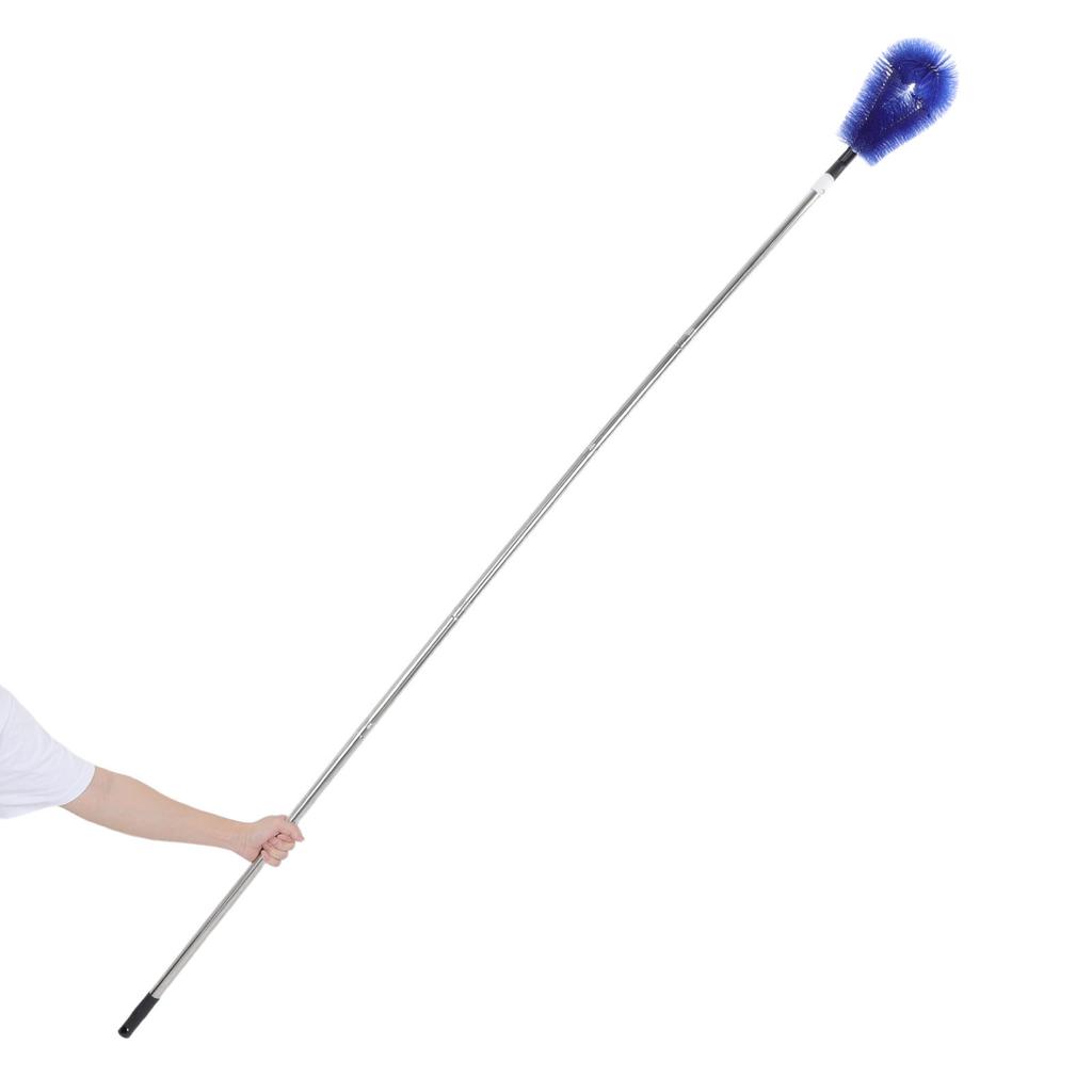 1Set Gutter Cleaning Brush Extendable Adjustable Length Multi-Angle Telescoping Pole Ground Level Roof and Siding Cleaning Tool