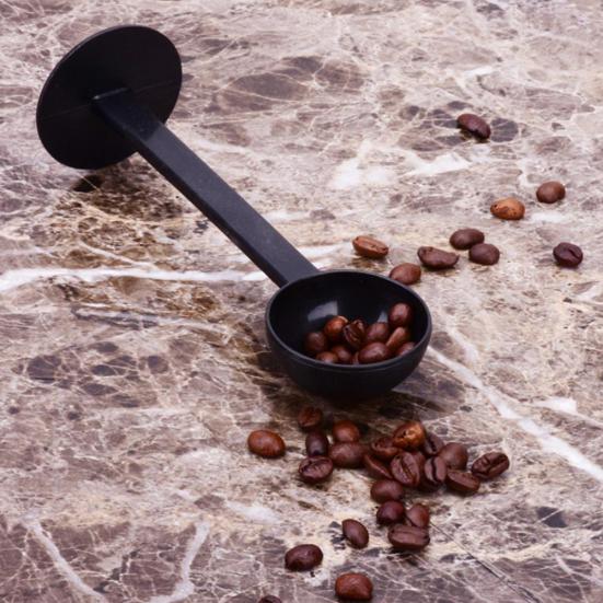 2 in 1 Plastic Coffee Powder 10g Measuring Scoop Tamper Espresso Spoon Utensil