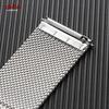 Pasek Milanese z szybkozłączką 10mm 12mm 14mm 16mm 17mm 18mm 19mm 20mm 21mm 22mm 24mm Uniwersalny Bransoleta ze stali nierdzewnej z siatki 0.6