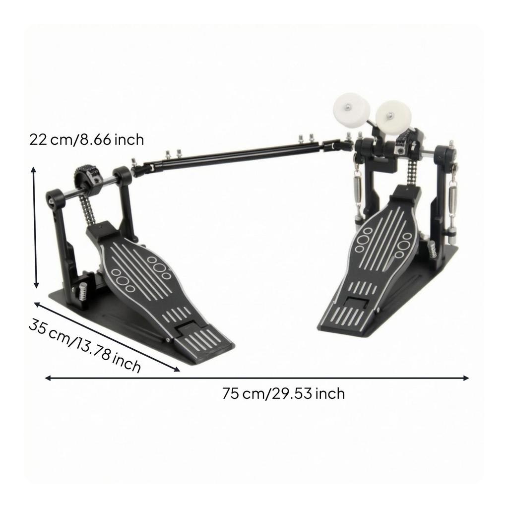Double Bass Drum Pedal Long-Lasting for Live Performances
