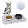 Anti-Overflow Cat Food Bowl Ceramic Pet Feeder Round Mouth Design Prevents Whisker Fatigue Heavy Duty Non-Slip for Cats