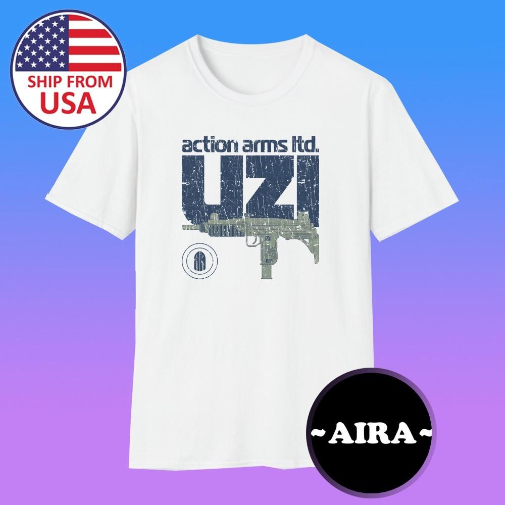 Action Arms Ltd. Uzi 1980 Men s White Size S-5XL S