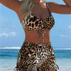Women's Split Swimsuit Small Vest Style Swimsuit Set Printed Sling Vest Split Bikini