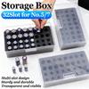 32 Slot AA AAA Battery Storage Organizer Box for No.5/7 Battery Organizer Storage Case Holder Home Drawer Organization Dispenser