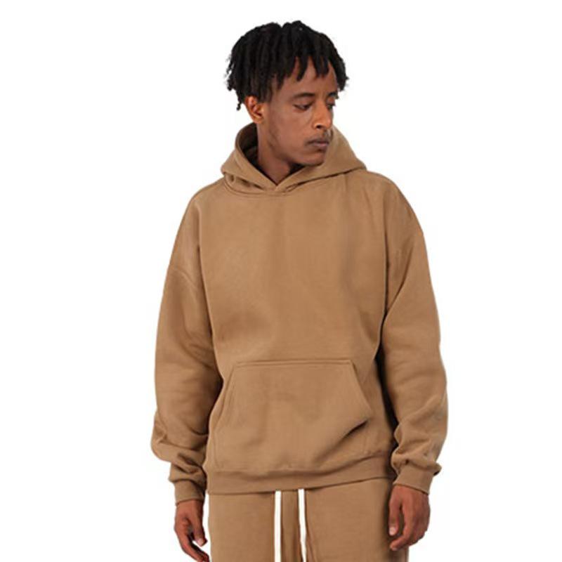 

Independent Station Unisex Autumn/Winter Fleece Fashion Hoodies – Solid Color Loose Fit Sweatshirts 4XL верблюд