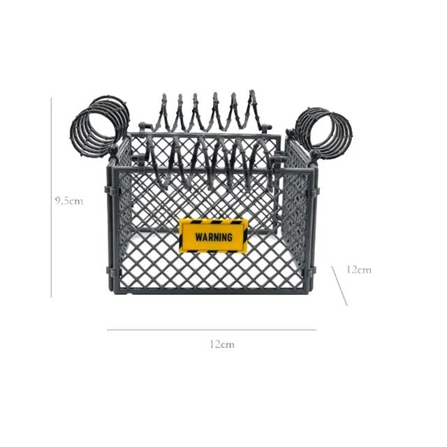 MOC 30104 92338DIY City Military Base Barbed Wire Fence Mesh Isolation Net for WW2 SWAT Weapons Building Blocks Model Bricks Set
