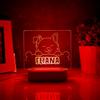 Personalized Dog Night Light Custom Name LED Lamp Cute Pet Themed Wooden Base Home Decor Souvenir Gift Gift for Dog Lover Kids