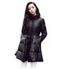 Women Winter Solid Color Down Jackets Warm Long Slim Female Big Swing Coat